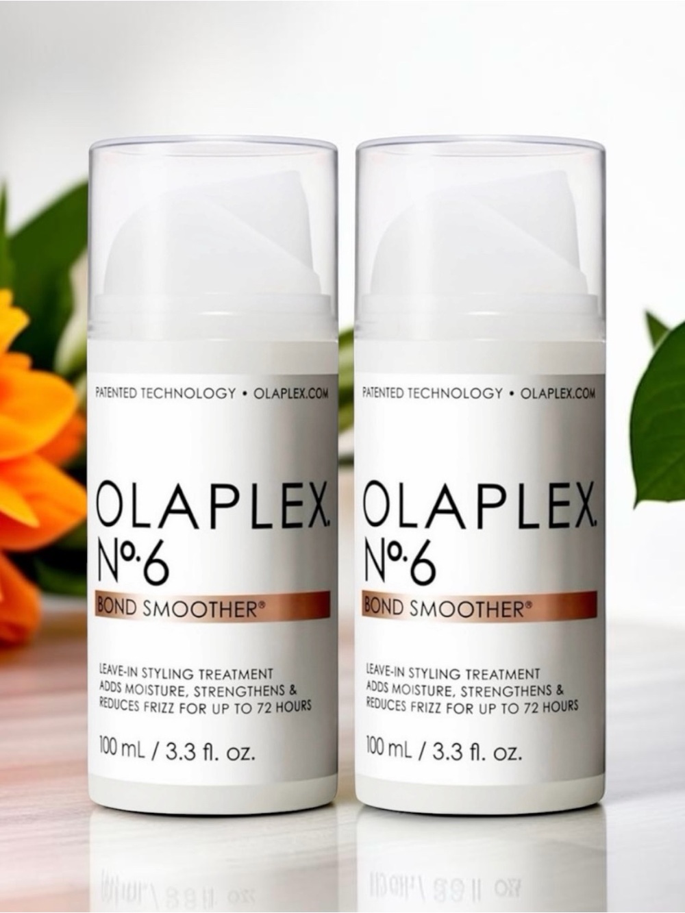 2 OLAPLEX No6 Bond Smoother Repairs n Controls Frizz Prone Hair 72 hrs 3.3 fl oz